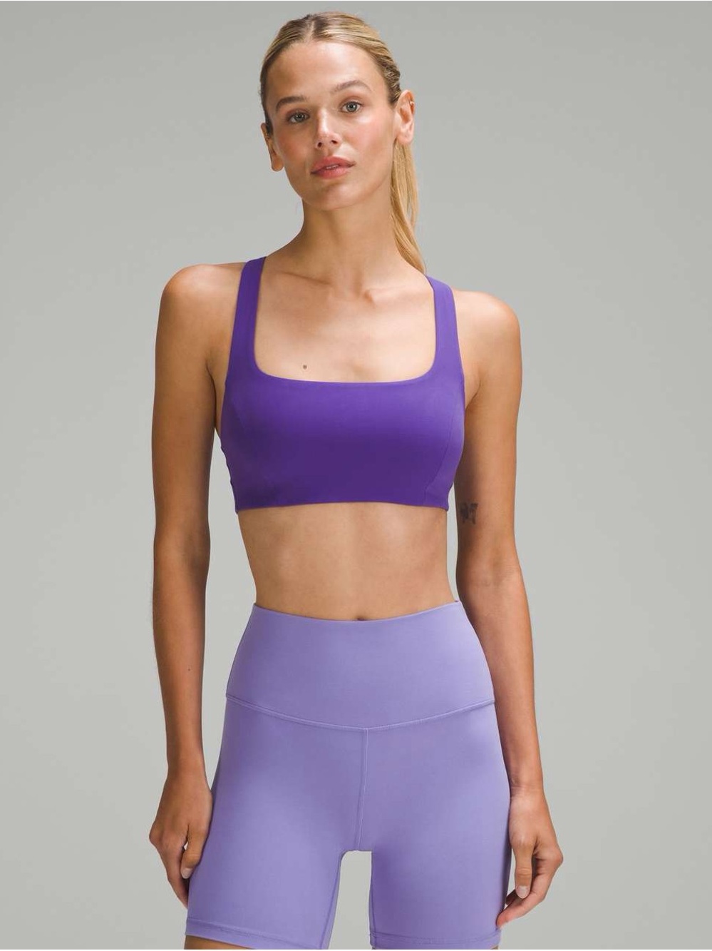 Lululemon SmoothCover Yoga Bra *Light Support, B/C Cup Petrol Purple 6